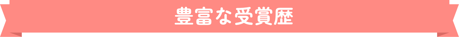 豊富な受賞歴