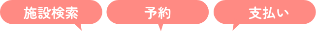 施設検索 予約 支払い